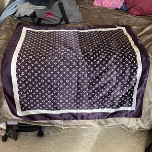 Louis Vuitton scarf purple